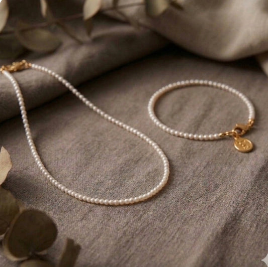 Zoetwater Parel Ketting Marije