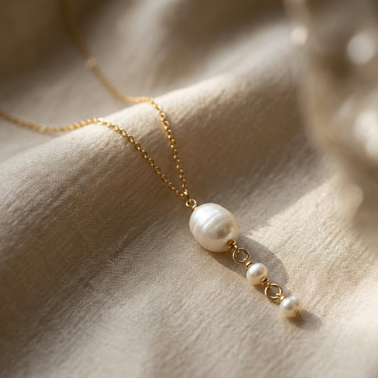 Zoetwater Parel Ketting Merle